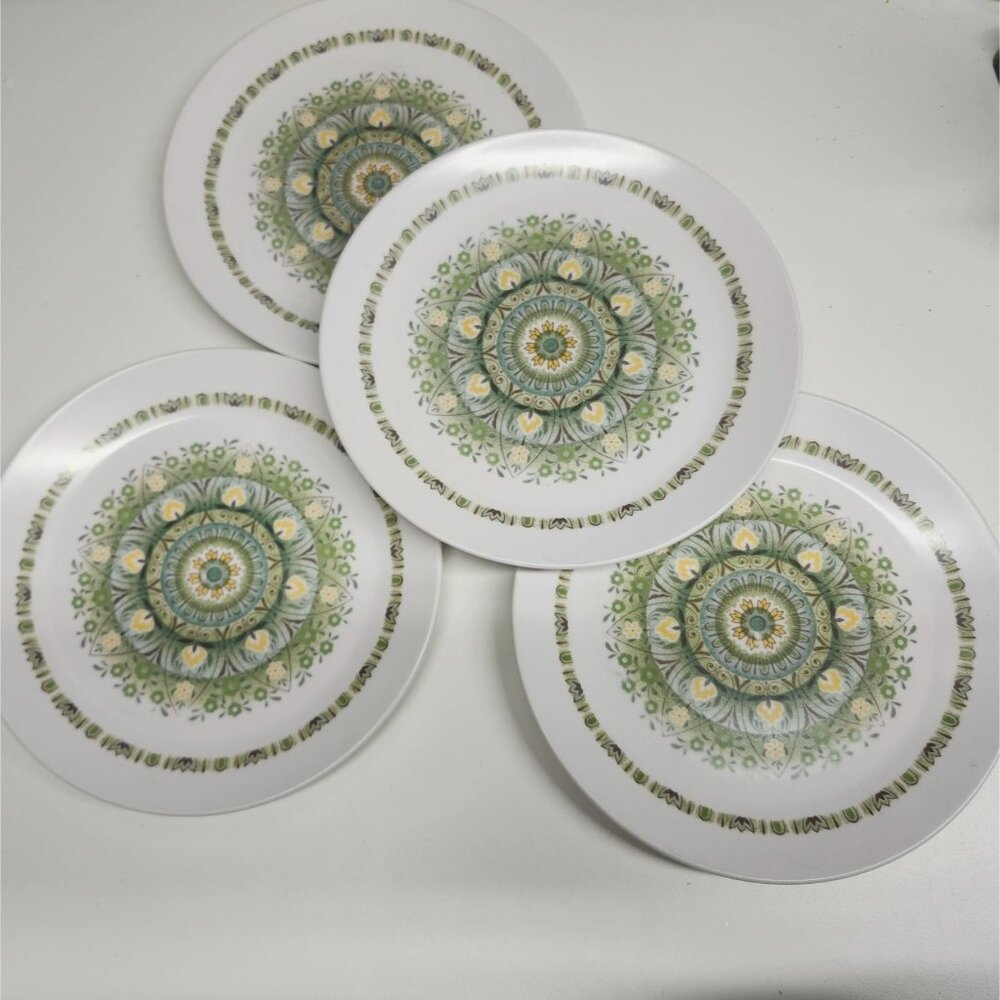 Noritake Progression Palos Verde 8" Lunch Salad Plates Mid Century Style Japan - Picture 1 of 7